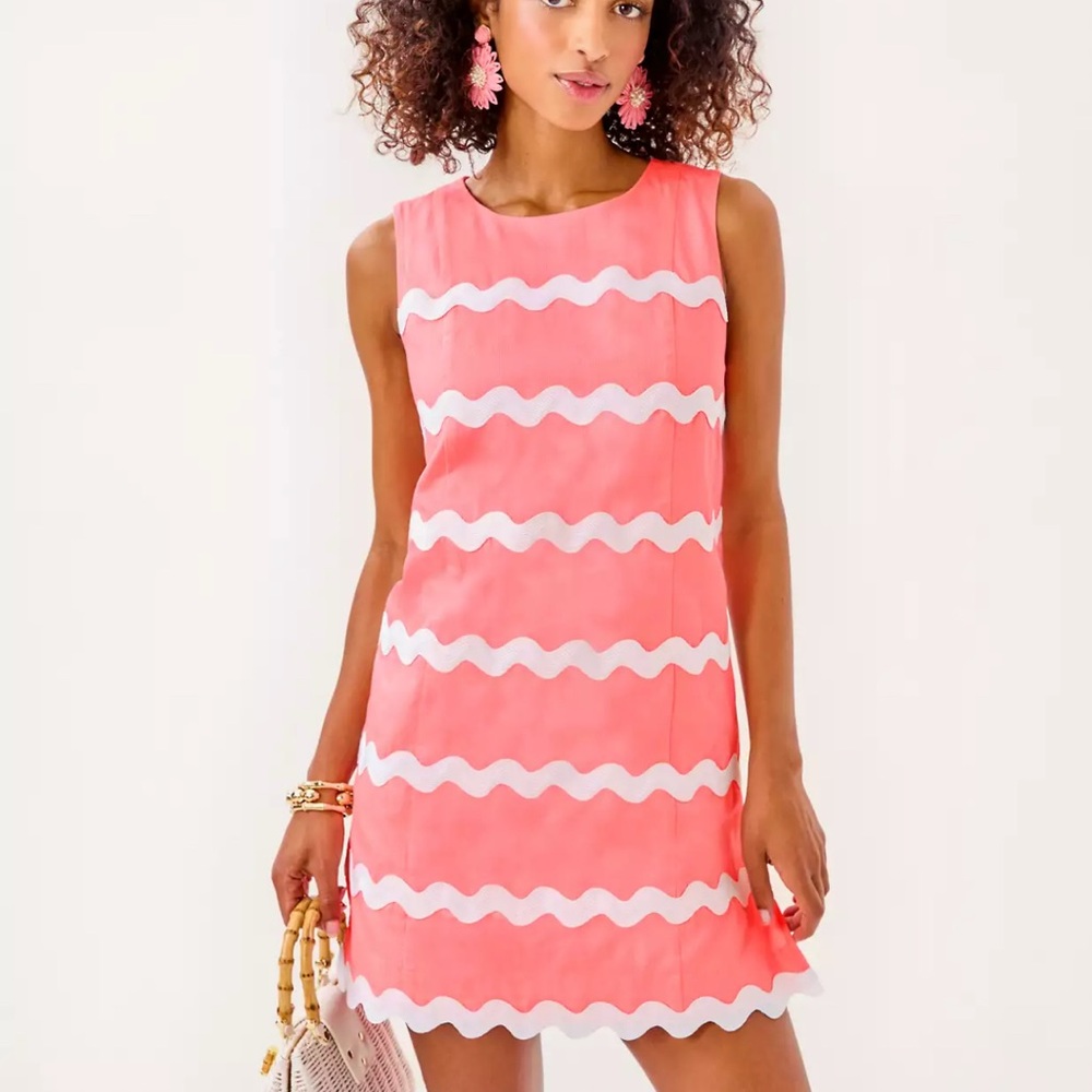 NWT Lilly Pulitzer KERRA SHIFT ROMPER in “Sorbet Pink” MSRP $218 sz 16